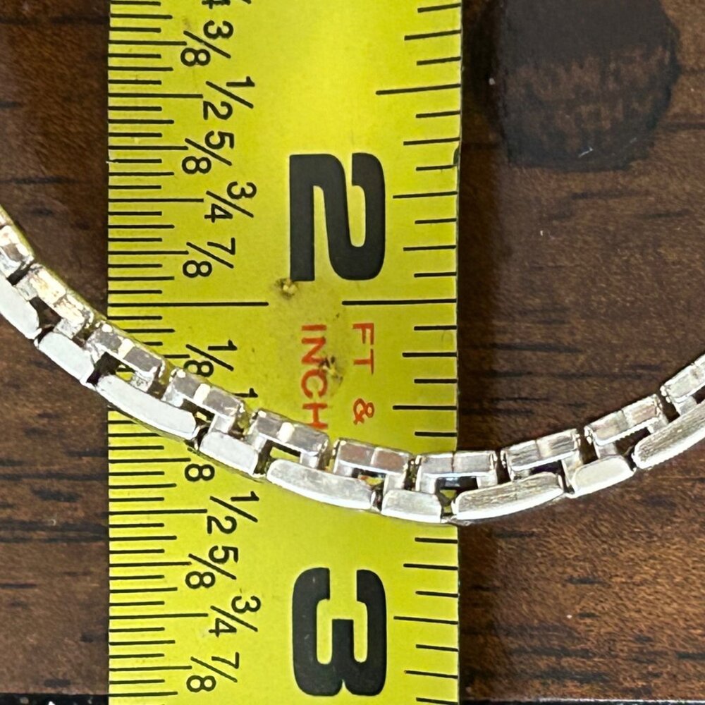 Vintage Two-Tone Gold & Silver Finish Expansion Stretch Link Bracelet Size 7 - Picture 14 of 15